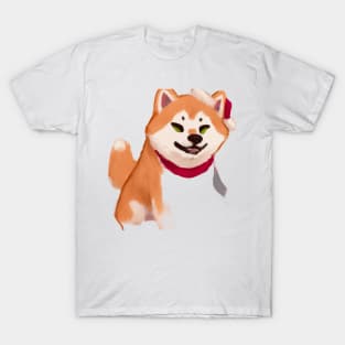 Cute Akita Inu Drawing T-Shirt